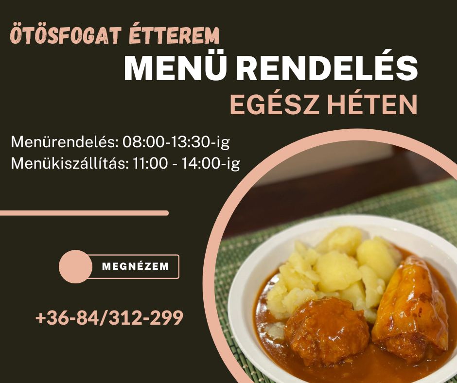 Heti menü rendelés Siófok